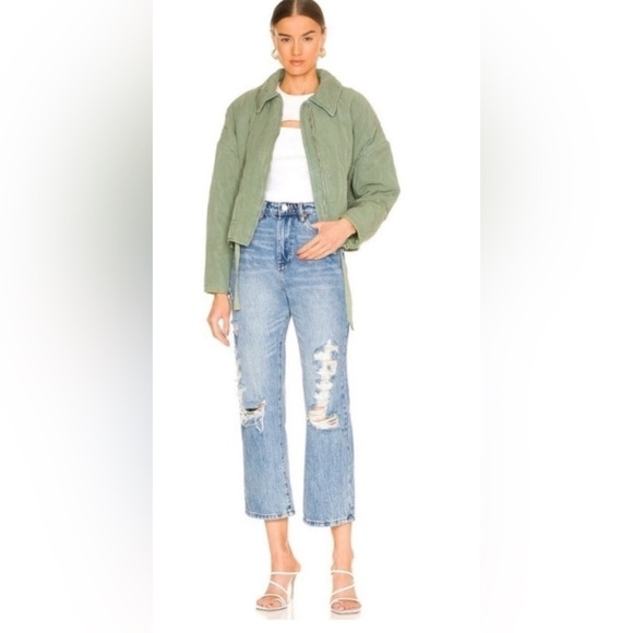 Blank NYC The Baxter Ribcage Straight Leg Distressed Jean - Light Wash - Size 25 - Picture 2 of 14